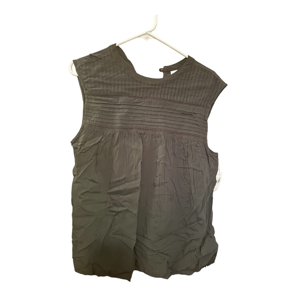 Old Navy Grey Sleeveless Blouse Size Large